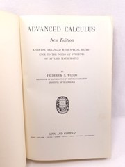Advanced Calculus Frederick S. Woods MIT 1954 New Edition