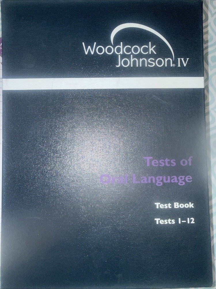 WoodCock Johnson Test Of Oral Language Test Booklet In A Pack Of 25 Protocols