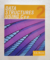 “Data Structures Using C++” 2nd Edition by D.S. Malik – New — FREE SHIPPING