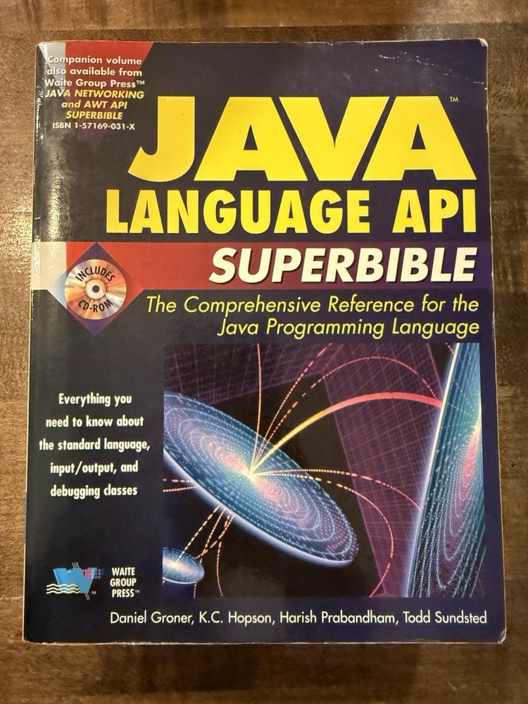 PB Java Language API Super Bible Prabandham Sundstel & Sundsted WITH NEW CD ROM