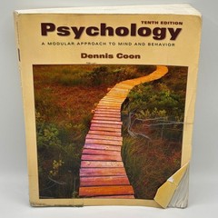 Psychology Modular Approach Mind Behavior 10th Ed Dennis Coon Textbook Reference