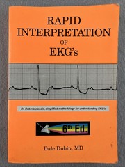 Rapid Interpretation of EKG’s 6th Ed Dale Dubin MD Medical Textbook Paperback