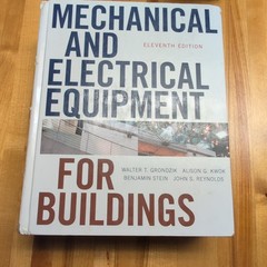 Mechanical and Electrical Equipment for Buildings 11th Edition Textbook, Wiley