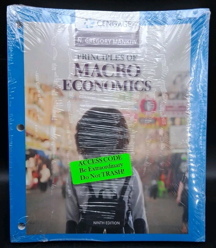 Principles of Macroeconomics 9th Edition Mankiw MindTap Sealed w/ Access Code