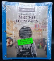 Principles of Macroeconomics 9th Edition Mankiw MindTap Sealed w/ Access Code