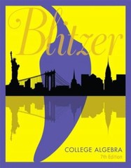 College Algebra by Blitzer, Robert