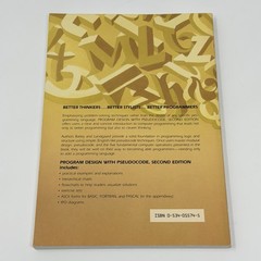 Program Design With Pseudocode Second Edition T.E. Bailey 1986