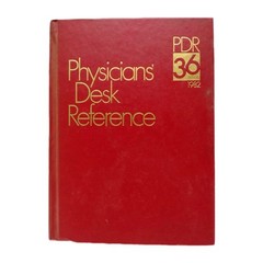 PDR 36th Edition 1982 Physicians’ Desk Reference Hardcover 4 lbs + 10″X7.25″