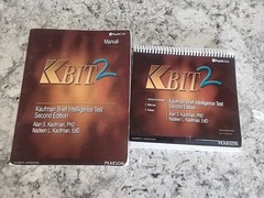 KBIT-2 Kaufman Brief Intelligence Test 2nd Testing Easel & Scoring Manual