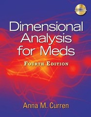 Dimensional Analysis for Meds, 4th Edition – 9781435438675, paperback, Curren