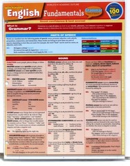 Quick Study Laminated Reference Guide – English Fundamentals, Unknown, Very Good