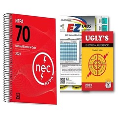 NFPA 70 2023 NEC Code Book + Ugly’s Electrical Ref Spiral 2023 + EZ New Stock