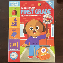 Good Grades First Grade Workbook 320 Pages Paperback 2023 Math Reading
