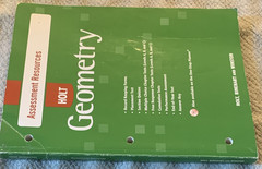 Holt Geometry Assessment Resources Answer Key Workbook Paperback 2000 High Sch