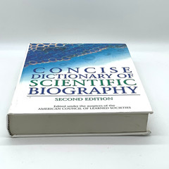 Concise Dictionary Scientific Biography 2nd Ed Hardcover Scribner 2000