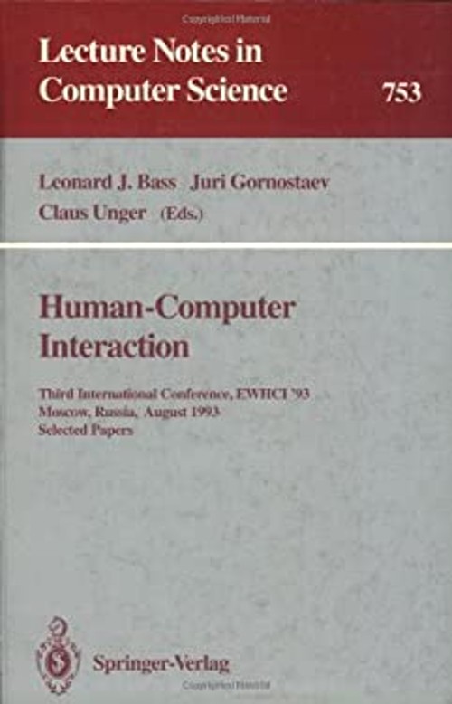 Human-Computer Interaction : Third International Conference, EWHC