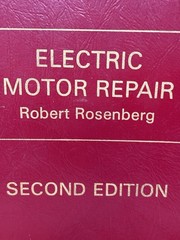 Electric Motor Repair Robert Rosenberg Second Edition Spiral Bound Book 1970 RED