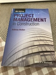 Project Management in Construction Anthony Walker 6th Edition Textbook 2015 VG