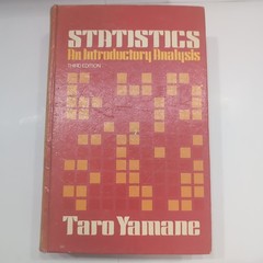 Statistics An Introductory Analysis 3rd Edition 1973 Taro Yamane Hardcover