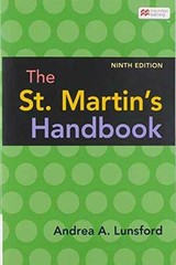 The St. Martin’s Handbook (Paper – Paperback, by Lunsford Andrea – Very Good