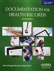 Documentation for Health – Paperback, by Fahrenholz Cheryl Gregg – Acceptable