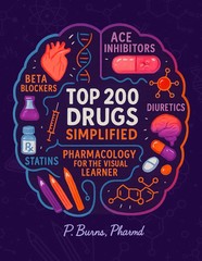 Top 200 Drugs Simplified: Pharmacology Coloring Book & Study Guide: Over 300+ pa