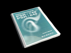 Yamaha PSR-640 PSR-740 Instruction Manual: 188 Pages & Protective Covers!