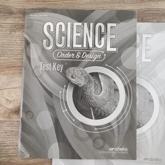Abeka Science Order & Design Tests and Teacher’s Key Unused