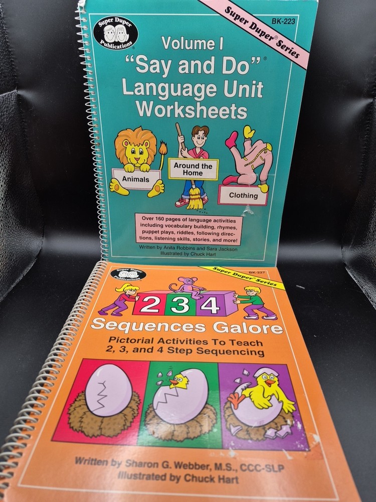 Lot Of 2 Super Duper Series-BK-223 Say And Do VOL1 & BK-227 234 Sequences Galore